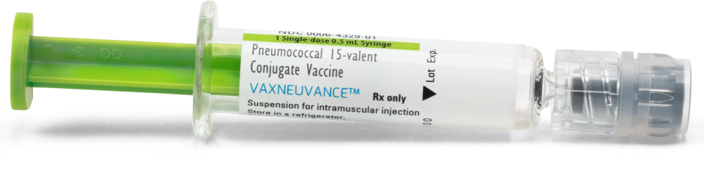 Image of VAXNEUVANCE® (Pneumococcal 15-valent Conjugate Vaccine) Syringe